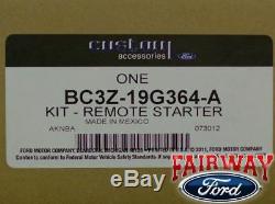 11 thru 14 Edge OEM Genuine Ford Parts Remote Starter Kit 2 Keys RPO NEW