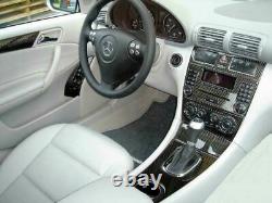 2005-2007 Mercedes Benz C-Class Sedan Real Carbon Fiber Dash Trim Kit