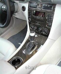 2005-2007 Mercedes Benz C-Class Sedan Real Carbon Fiber Dash Trim Kit