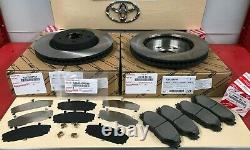 2013-18 Rav4 Xle Se Ltd Front Genuine Toyota Brake Kit Rotors Tcmc Pads & Shims