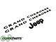 2013-2014 Jeep Grand Cherokee Black Emblem Nameplate Kit Mopar Genuine Oem New