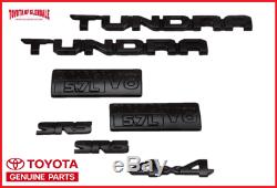 2014-2020 Toyota Tundra Blackout Emblems Overlay Kit Genuine Oem Pt948-34181-02
