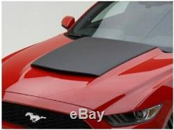 2015-2017 Mustang Genuine Ford Hood Scoop Kit Satin Black with Honeycomb Grille
