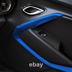 2016-2018 Chevrolet Camaro Genuine GM Interior Door Trim Kit Blue 23507867