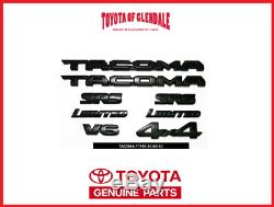 2016-2019 Toyota Tacoma Blackout Emblem Overlay Kit Genuine Oem Pt948-35180-02