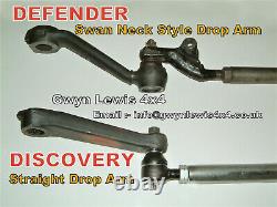 Defender steering Arm Kit Drop Arm Conversion + Track Rod Bar HEAVY DUTY STEEL