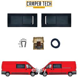 Fiat Ducato 06-21 MWB/LWB SLIDING OPENING Windows with Bonding Kit And U TRIM