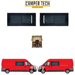 Fiat Ducato 06-21 MWB/LWB SLIDING OPENING Windows with Bonding Kit And U TRIM