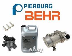For BMW Electric Engine Water Pump OEM Thermostat 3-Bolt KIT Antifreeze Genuine