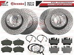 For Porsche Boxster Cayman 986 987 Front Rear Genuine Brembo Brake Discs Pads