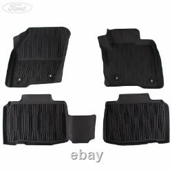 Genuine Ford Edge Front & Rear Rubber Car Floor Mats Kit With Logo 2017- 2183948