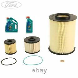 Genuine Ford Kuga 2.0 TDCi Service Kit Oil Air Cabin Diesel Filter Castrol 5W-30