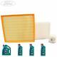 Genuine Ford Transit Mk7 2.2 Tdci Service Kit Oil Air Cabin Filter Castrol 5w-30