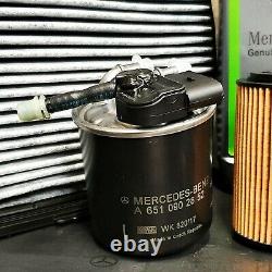 Genuine Mercedes Service Kit C Class C200CDI w204 651 DIESEL Oil and all filters