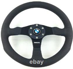 Genuine Momo Competition 350mm steering wheel. BMW horn. 3 5 6 7 series etc