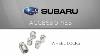 Genuine Subaru Accessory Wheel Lock Set