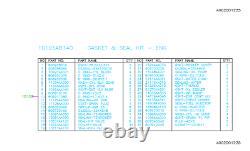 Genuine Subaru Engine Gasket Kit 2006-2009 Legacy 2006-2008 Forester EJ253 OEM