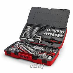 Genuine Teng Tools 127 Piece 1/4,3/8 1/2 Drive Tool Kit Spanner Set TM127