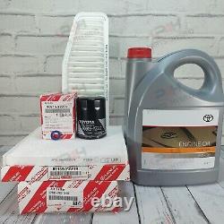 Genuine Toyota Alphard Service Kit Anh10 2.4l 2002-2008 With 5w30 Oil & Filters