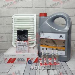 Genuine Toyota Auris Service Kit ZRE151 2007-2012 With 5W30 Oil & Spark Plugs
