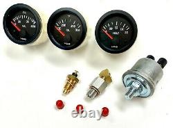 Genuine VDO gauge set 323i, 325i, 325e, M3 e30 84-91 volt, oil press, oil temp