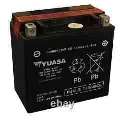 Genuine Yuasa YTX14L-BS, 12V 12AH Motorbike Motorcycle Battery Inc Filling Kit