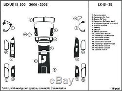 Lexus IS 250/300 2006-2008 Automatic with nav Real Carbon Fiber Dash Kit Trim