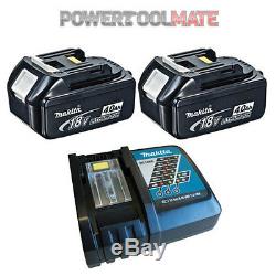 Makita BL1840 18V Li-ion 4.0Ah Battery Twin Pack & DC18RC Charger Kit genuine