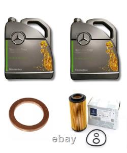 Mercedes-Benz Genuine Oil Filter Engine Oil 10L Plug Gasket Kit C-Class E-Class