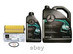 Mercedes-Benz Genuine Service Kit Engine Oil 0W40 6L Oil Filter Sump Plug Washer