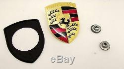 New Genuine Porsche 911 924S 924 944 968 964 928 912 Bonnet Badge Kit
