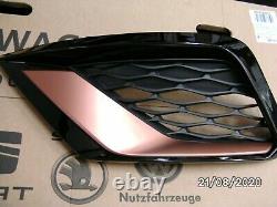 New Genuine Seat Leon 17 Cupra R Front Grille Kit Copper Gloss Black 5f0071617