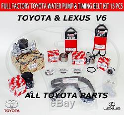 New Genuine Toyota Lexus All Oem Timing Belt Kit 3.0 & 3.3 L V6 1mz-fe & 3mz-fe