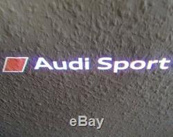 Original Audi Sport LED Einstiegsleuchten Einstiegsbeleuchtung Tür Logo Leuchten