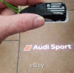 Original Audi Sport LED Einstiegsleuchten Einstiegsbeleuchtung Tür Logo Leuchten