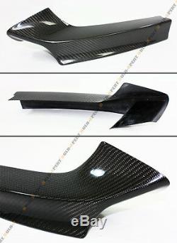 PAIR OF REAL CARBON FIBER FRONT BUMPER SPLITTER KIT FOR 2014-18 BMW M235i COUPE