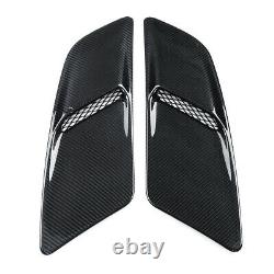 Pair Real Carbon Fiber Engine Hood Vents Body Kit For Ford Mustang