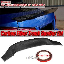 REAL Carbon Fiber HighKick Trunk Spoiler For 2006-2013 LEXUS IS250 IS350 ISF