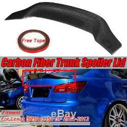 REAL Carbon Fiber HighKick Trunk Spoiler Wing For LEXUS IS250 IS350 ISF 06-13