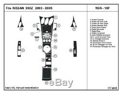 Real Carbon Fiber Dash Kit 350Z 03-05 manual trans- interior trim accessories