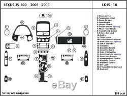 Real Carbon Fiber Dash Kit for Lexus IS 300 2001-2003 without navigation