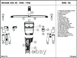 Real Carbon Fiber Dash Trim Kit for NISSAN 300ZX 1990-1996 Interior Dashboard
