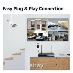 SANNCE CCTV 3MP Wireless Home Security System 8CH 5MP NVR IP Wifi Audio Camera