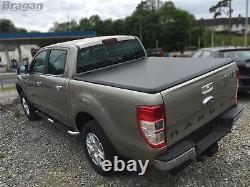 Tri Fold Soft Tonneau Cover For Ford Ranger 2012 2016 Back Rear Lid Cover 4x4