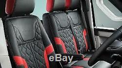 VW Transporter Sportline T6, T5.1 Leather Seat Covers Trim Kits Black Genuine