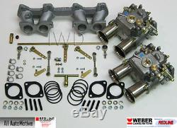 Volvo B18 B20 Hi-performance DCOE Weber kit withmanifold+linkage Genuine 45DCOE