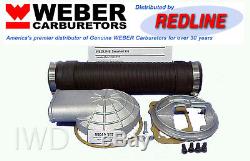 WEBER Carb Remote Air Cleaner Adapter Snorkel Kit 32/36 DGV DGEV DGAV 38/38 DGAS