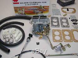 Weber Carburetor Kit Jeep Wrangler & CJ7 4.2L(258) fits 1978-1990 withCarter 2bbl
