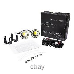 White Halo Fog Lamps Lights Kit for Ford Mustang Eleanor Shelby GT-500 Fastback