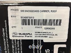 2010-2020 Subaru Ski & Snowboard Rack Kit Wrx Sti Soa567s010 Véritable Tuhle Oem